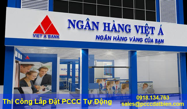 Thi công hệ thống chữa cháy FM-200 tại ngân hàng Việt Á